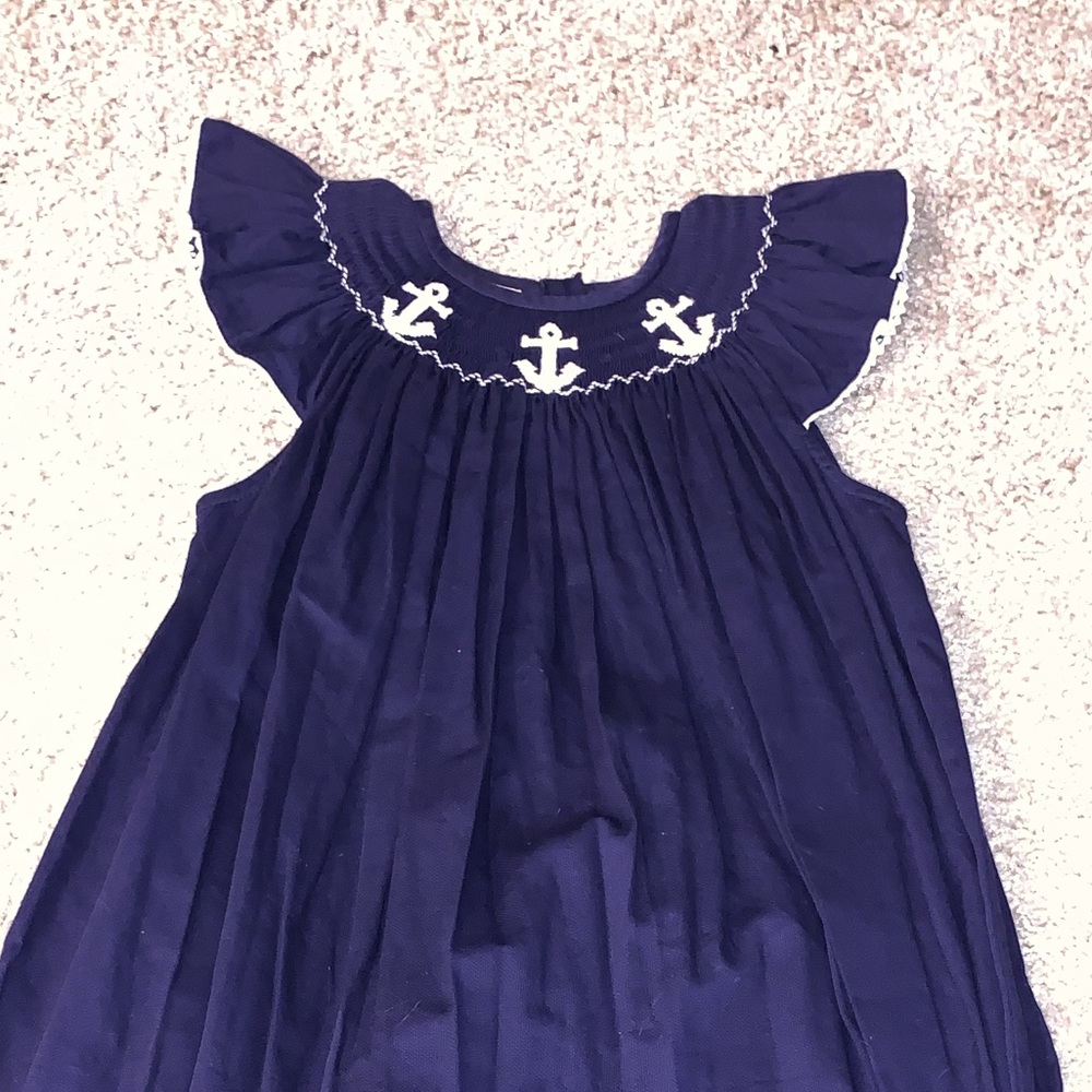 Anchored smocked dress